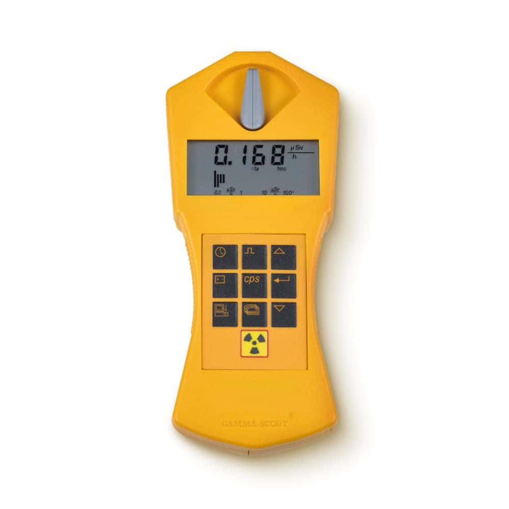 GAMMA-SCOUT Standard | Contador Geiger para radiactividad - dispositivo de medición profesional para radiación alfa, beta y gamma - uso como dosímetro personal - incluye interfaz USB y software de evaluación.