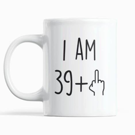 EletyueRob Taza 40 Aniversario, divertido regalo para hombres y mujeres, taza de café perfecta como broma.