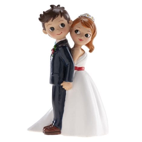 Dekora – Decoración de matrimonio | Figuras de novios para tarta de boda – Novios de espaldas.