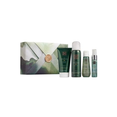 Caja de regalo RITUALS The Ritual of Jing, M – Set de baño con 4 productos para el cuidado de la piel con flor de loto sagrado y jujube – Efectos relajantes y calmantes.