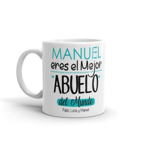 Taza de Café para Abuelo con Mensaje  Taza de Desayuno Especial para el Mejor Abuelo  Taza de Cerámica Impresa  Taza de 350 ml  Original Regalo para Abuelo.