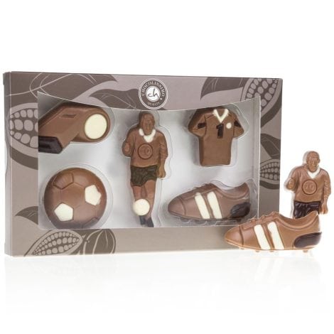 Set de chocolate para seguidores del fútbol: óptima calidad, divertido regalo de cumpleaños. Apto para niños, adultos, hombres y mujeres.