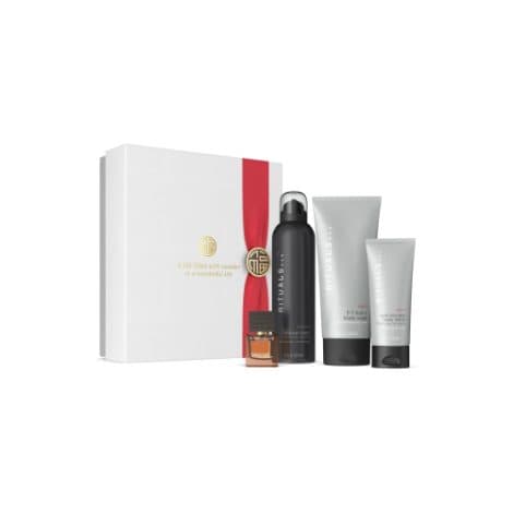 Caja regalo RITUALS Homme, M  Kit de baño masculino con 4 productos revitalizantes de bambú, menta y cedro.