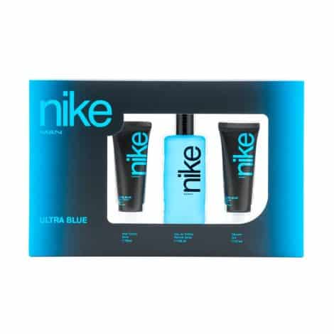 Pack Regalo Nike Ultra Blue 3 Piezas – Aromático, Duradero, Para Hombres Valientes y Frescos.