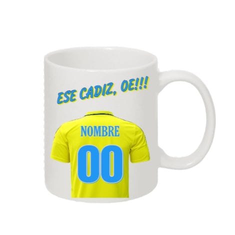 Taza única de fútbol – Obsequios originales – Artículos de fútbol – Camiseta de equipos – Personaliza tu taza con nombre y número – Detalles para niños.