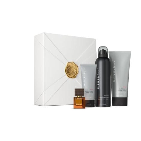 RITUALS Caja regalo Homme, M  Conjunto de baño masculino con 4 productos para estimular la piel con bambú, menta y madera de cedro.