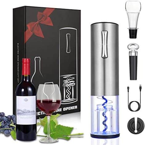 Sacacorchos eléctrico recargable Anpro, abrebotellas automático profesional, regalo de vino perfecto para Navidad.