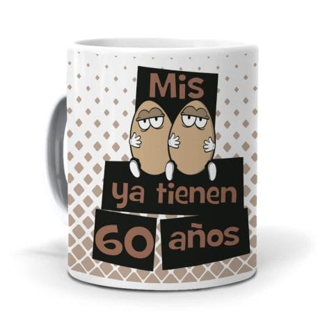 Taza Mis huevos vintage rejuvenecerán tu desayuno en un instante.