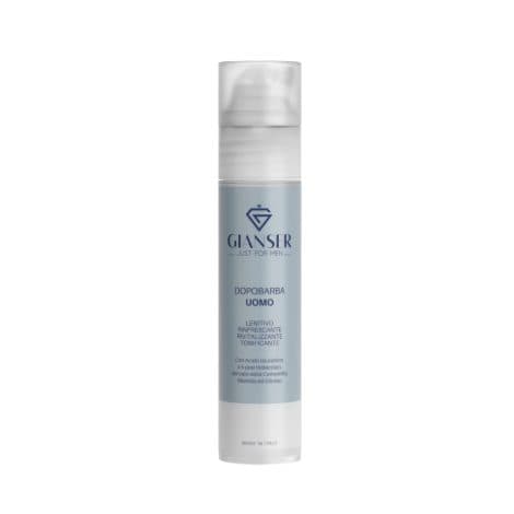 GIANSER EXCLUSIVO HOMBRES – Bálsamo After Shave 3-en-1 antiedad, refrescante, calmante e hidratante, 50ml.