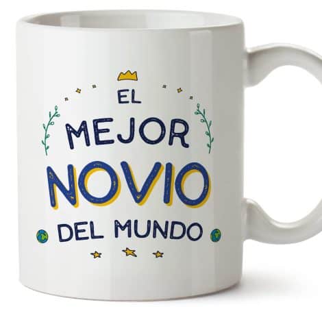 Tazas MUGFFINS para Parejas – En Español – Top 11 oz / 330 ml – Regalo original y divertido para tu novio.