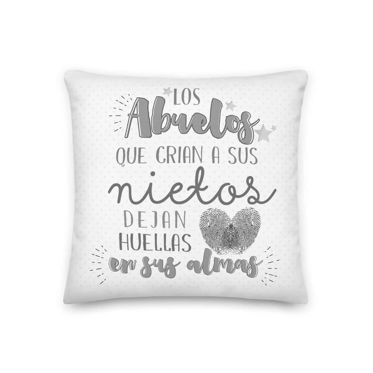 Kembilove Cojín para Abuelo  Cojines Originales y Decorativos para Abuelos  Cojín con Mensajes Los Abuelos Dejan Huellas  Regalos Originales para Regalar el día del Padre