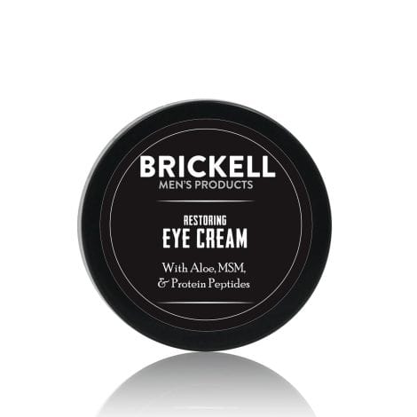 Crema rejuvenecedora para el contorno de ojos de Brickell Men, concebida para hombres, sin fragancia.