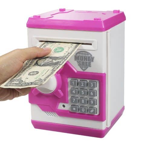 Hucha electrónica de cerditos con código, cajero electrónico para monedas, caja de monedas, juguete divertido regalo rosa.