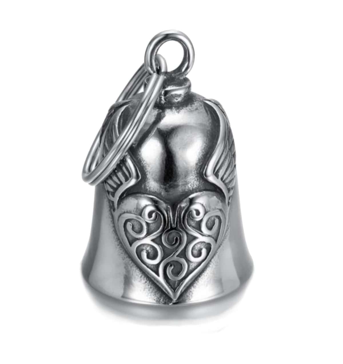 Campanilla para moto y corazón alado, protección motorista triker, viene en estuche de regalo de terciopelo  Guardian Gremlin Bravo Bell