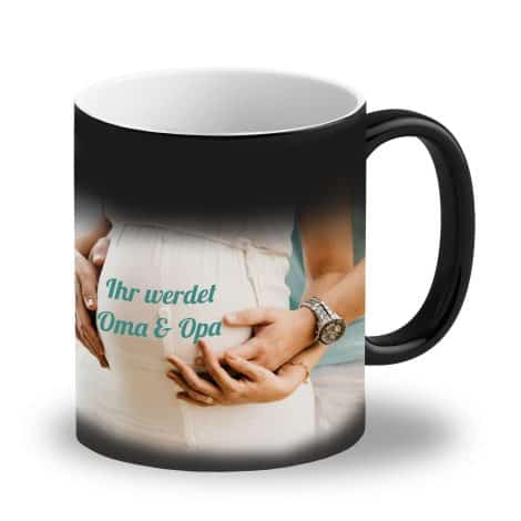 Taza personalizada mágica LOOXIS con foto y texto, cambia de color, revestimiento térmico, 325 ml, regalo para todos.