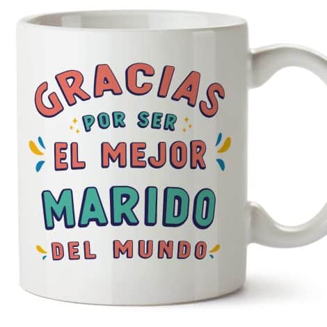 Tazas para el MEJOR MARIDO/ESPOSO – En Español – Regalo original y divertido. Gracias. (11 oz / 330 ml)