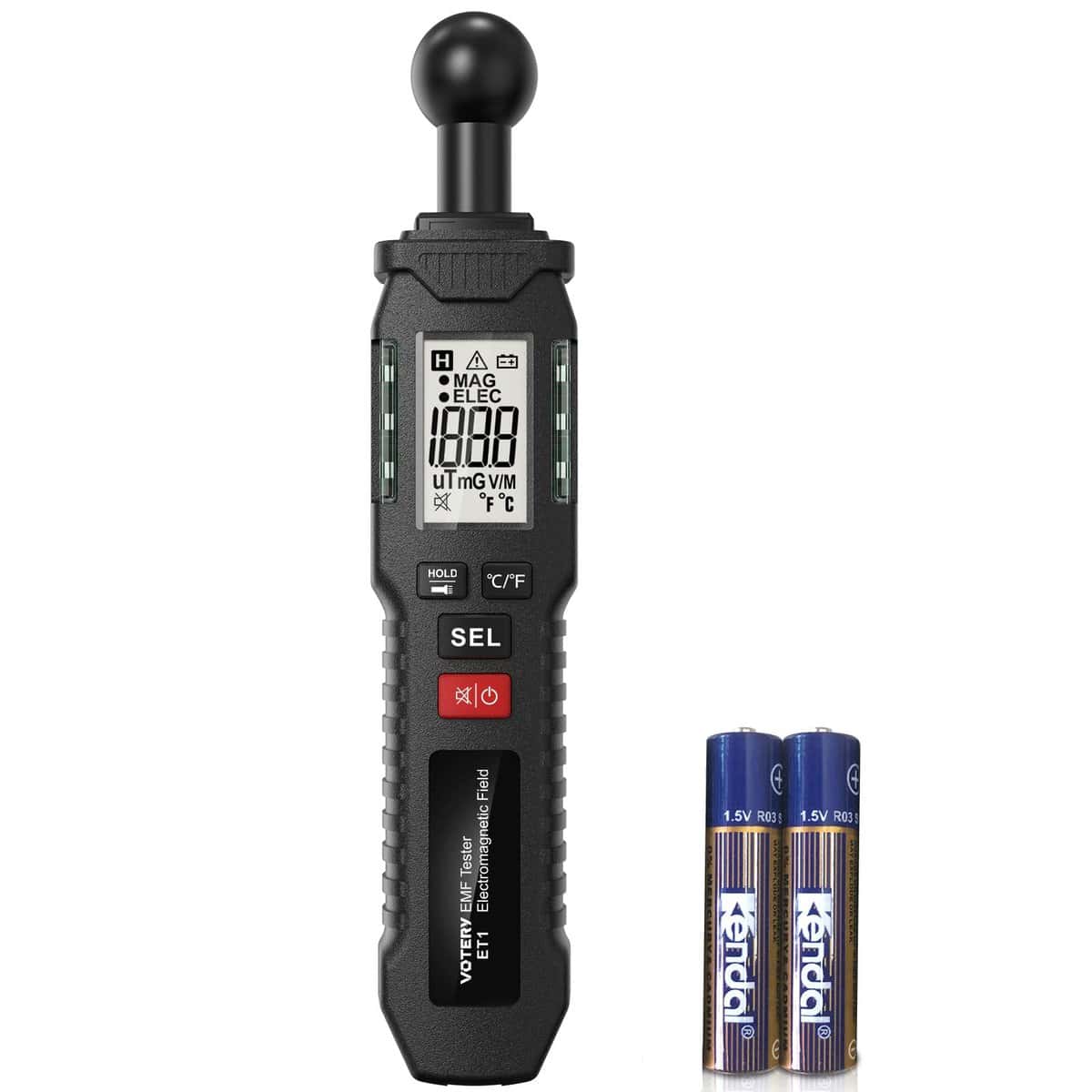 Medidor de radiación electromagnética LCD EMF digital, Votery adecuado para la verificación de EMF en el hogar, la oficina, el exterior, la sala de computadoras