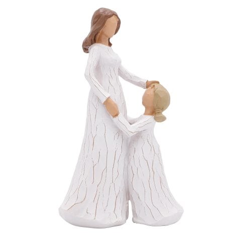 Figura madre e hija, regalos para mamá, cumpleaños y día de la madre, adorno decorativo para expresar amor y gratitud.