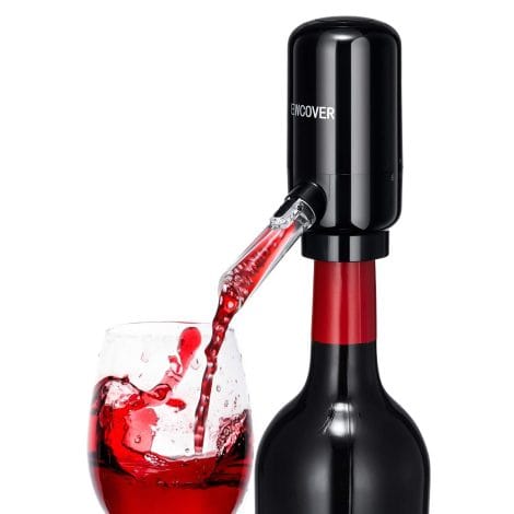 Aireador de vino eléctrico, decantador inteligente automático y bomba dispensadora de vino con un solo toque.