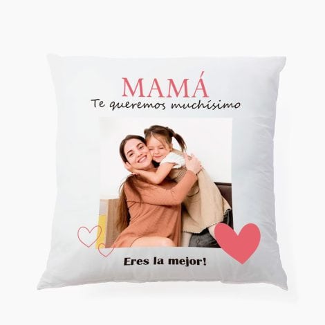 Almohada personalizada con foto y/o texto. Regalos únicos para él y ella. Varias medidas disponibles. Relleno incluido.