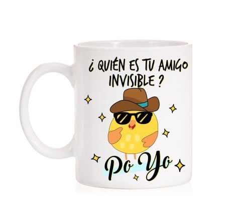 Taza MardeTé “¡Querido Amigo Invisible, soy yo!” Divertido regalo para celebrar a los Amigos Invisibles.