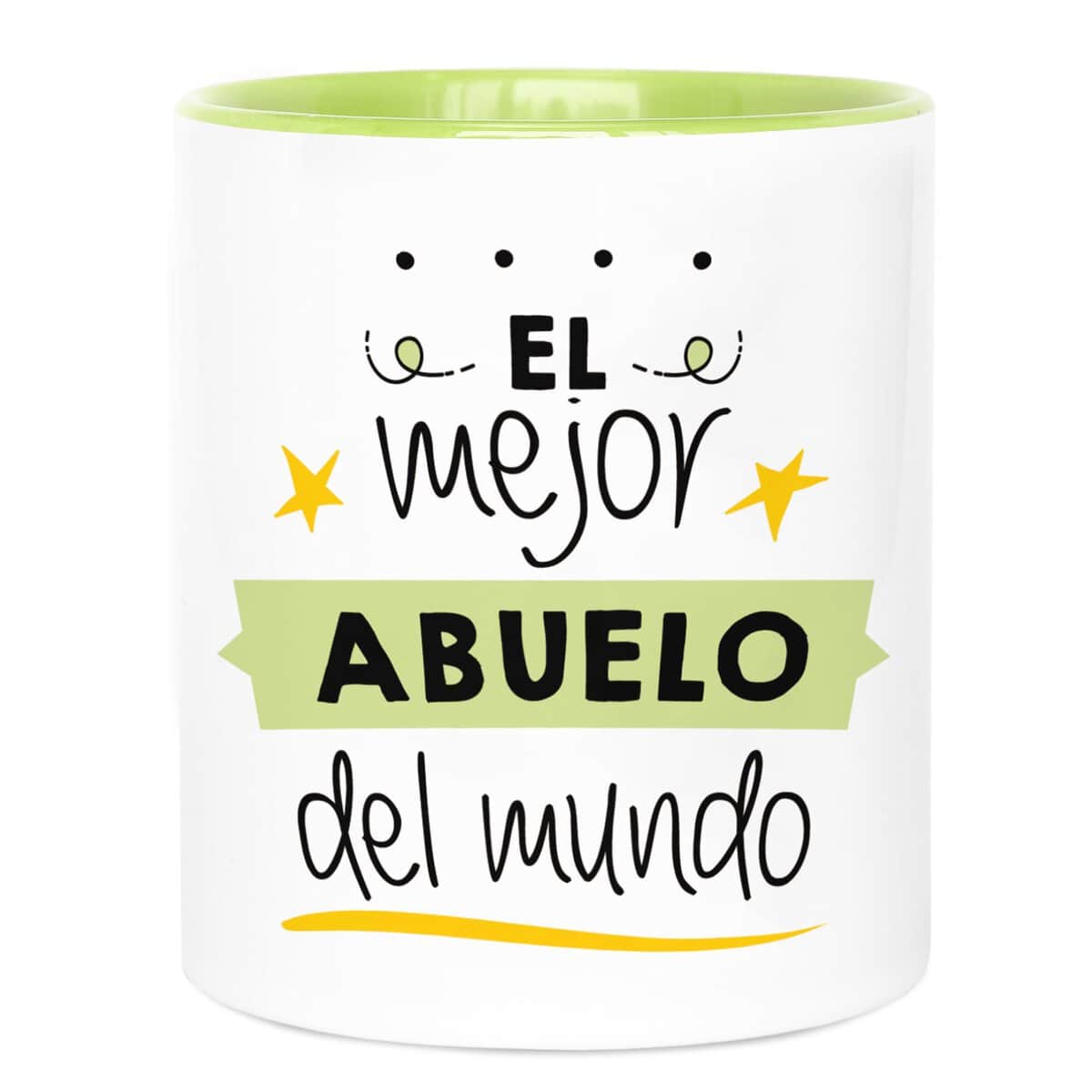 LA MENTE ES MARAVILLOSA - Taza de Cerámica con Frase |El Mejor Abuelo del Mundo| 330 ml Regalo Original para una Persona Especial, Taza de Café y Té