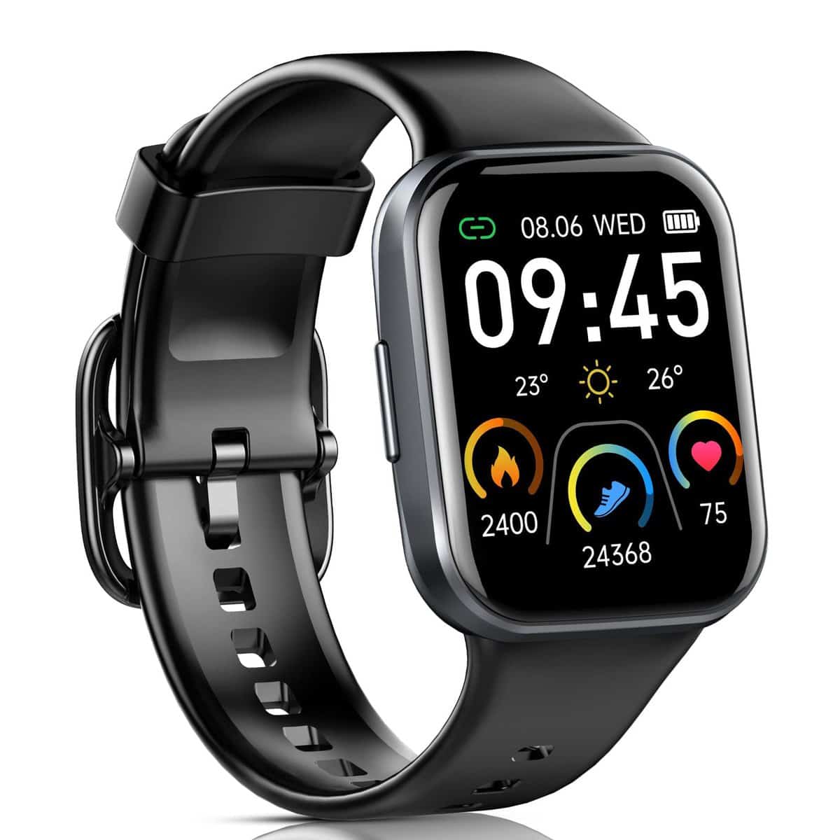 Reloj Inteligente Hombre Mujer, 2023 Nueva 1.69 Smartwatch, Impermeable IP68 Reloj Deportivo con 25 Modos Deporte, Pulsómetro Monitor de Sueño, Calorías Podómetro, Pulsera Actividad para Android iOS