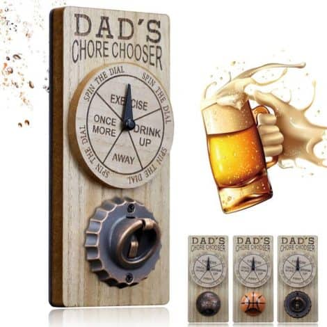 Regalos exclusivos para hombres: Abrebotellas de pared vintage con imán y diseño personalizado. Perfecto para decorar el bar y amantes de la cerveza.