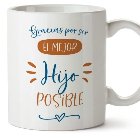 Tazas para tu Hijo – En Español – Agradecidos por Nuestra Maravillosa Familia – 11 oz – Regalo único y divertido