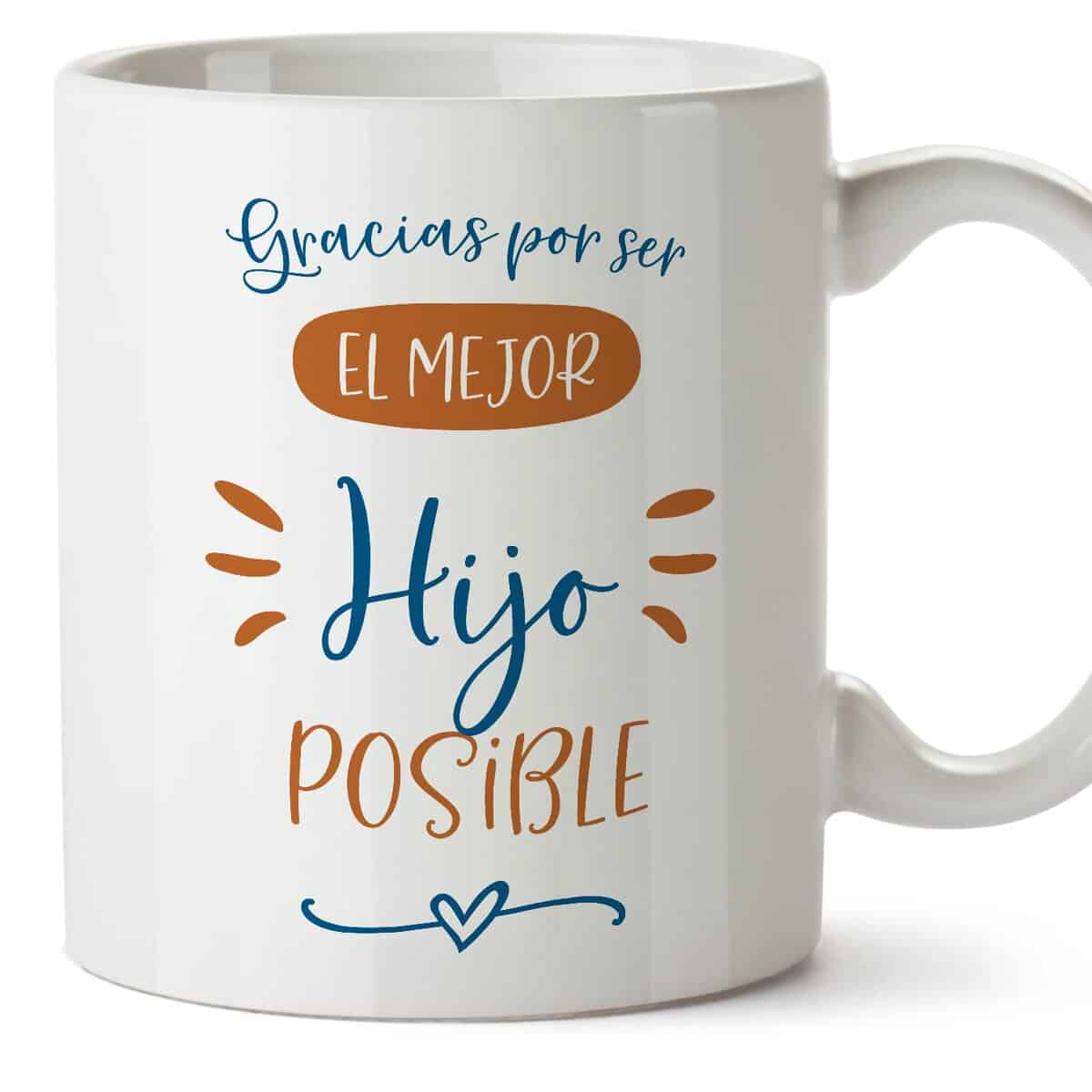 Tazas para HIJO - En Español - Gracias Mejor Familia - 11 oz - Regalo original y divertido