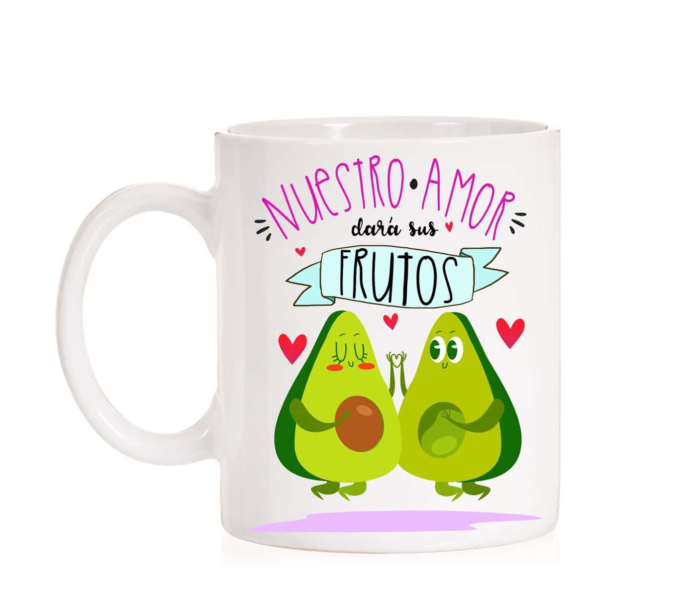 Taza Nuestros Amor dará Sus Frutos. Taza Regalo para Novios, Novias, Recien Casados, Matrimonio, Hijos, Regalo de Boda, Embarazada.