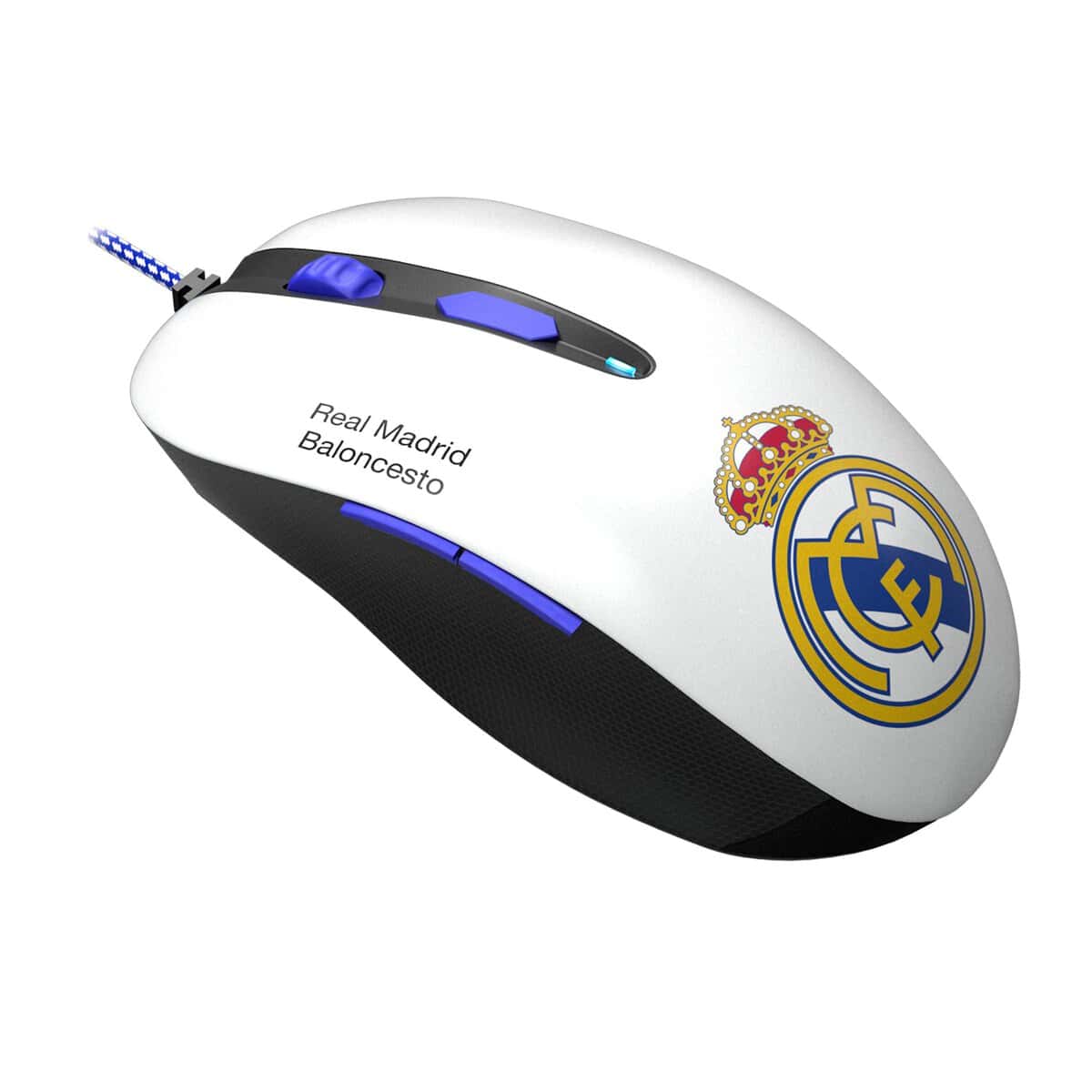 MARSGAMING Mars Gaming MMRM, Ratón Gaming Oficial Real Madrid, Ergonómico, PC/PS4/PS5/XBOX