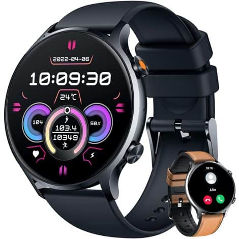 Smartwatch para hombre con llamadas, monitor de actividad, sueño y más de 100 modos deportivos.