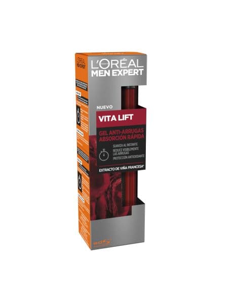 L’Oréal París Hombre Expert Vitalift – Gel antiarrugas de rápida absorción – 50 ml.