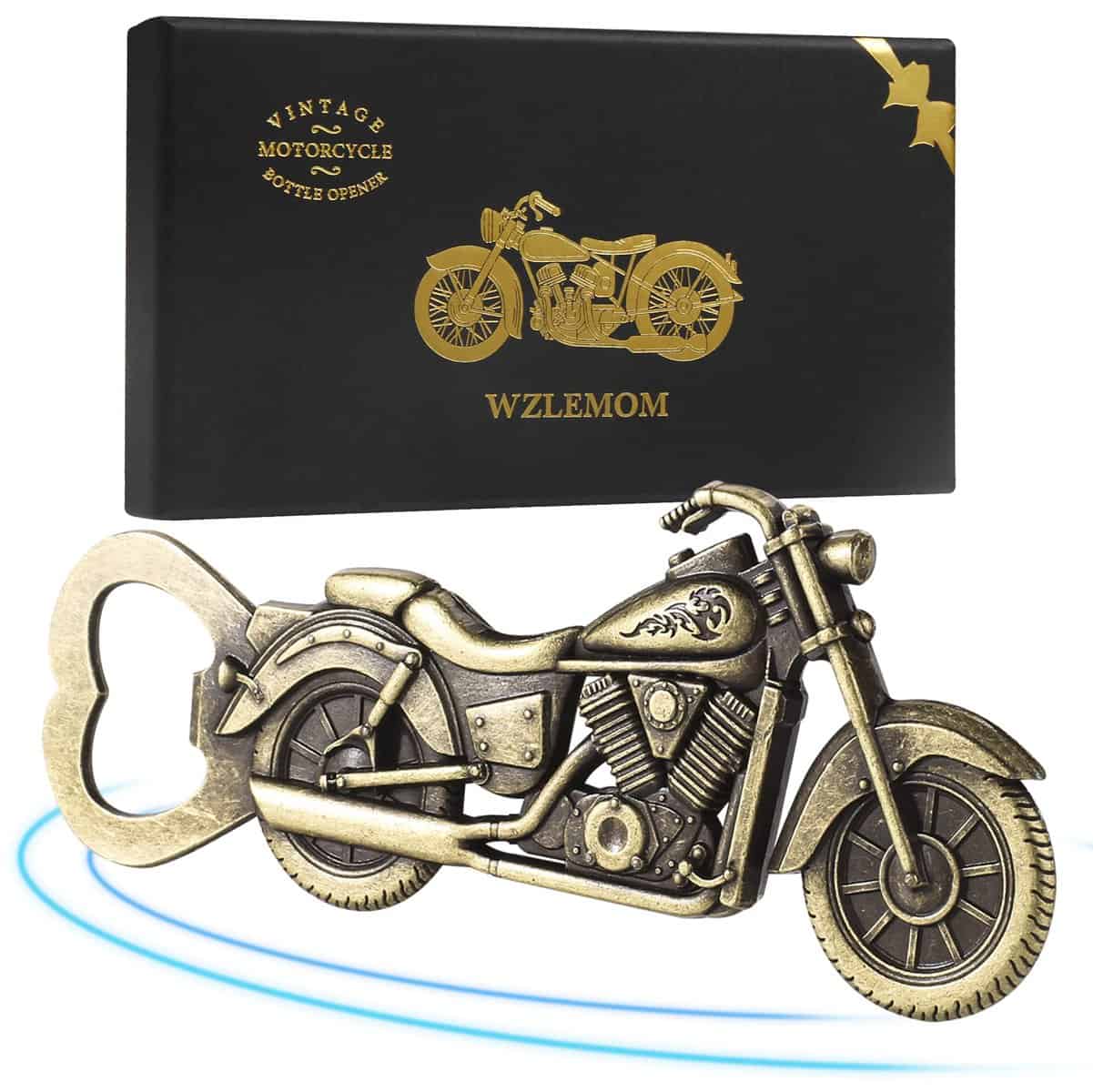 WZLEMOM Abrebotellas de Motocicleta, Abrebotellas de Cerveza de Motocicleta, Abridor de Botellas Profesional de Aleación de Zin, Fiesta de Bar Beber Regalos Home Juego Club, Regalos para Hombres