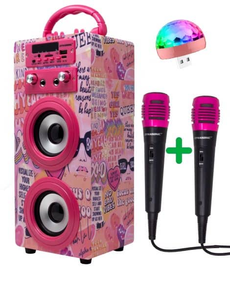 Karaoke DYNASONIC (3ª Gen) con micrófono, Regalos Originales para niños y niñas, Juguetes (Modelo 20)