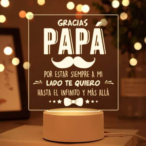 Lámpara nocturna Buioata, regalo de cumpleaños para papá de su hijo.