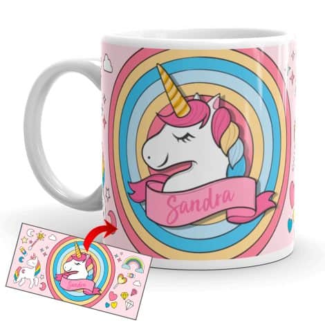 Taza de Unicornio con Frases Divertidas y Motivadoras – Regalo Original y Personalizado de Cerámica.