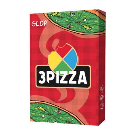 Glop Tres Pizzas – Juego de Mesa divertido para familias y amigos, ideal como regalo.