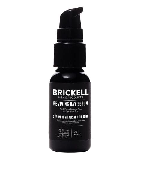 Suero facial antienvejecimiento de ácido hialurónico de Brickell Men, con vitamina C y colágeno, 30ml.