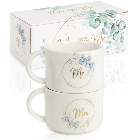 Set de 2 tazas “Árbol de Bodas” – regalo para los recién casados.