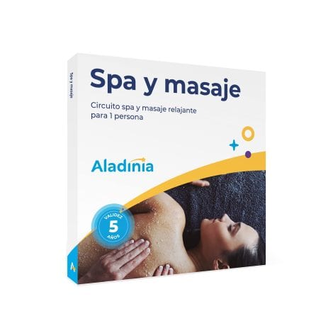 Regala un cofre de experiencias de spa y masaje ALADINIA, válido por 5 años con cambios gratuitos e ilimitados. Perfecto para hombres y mujeres.