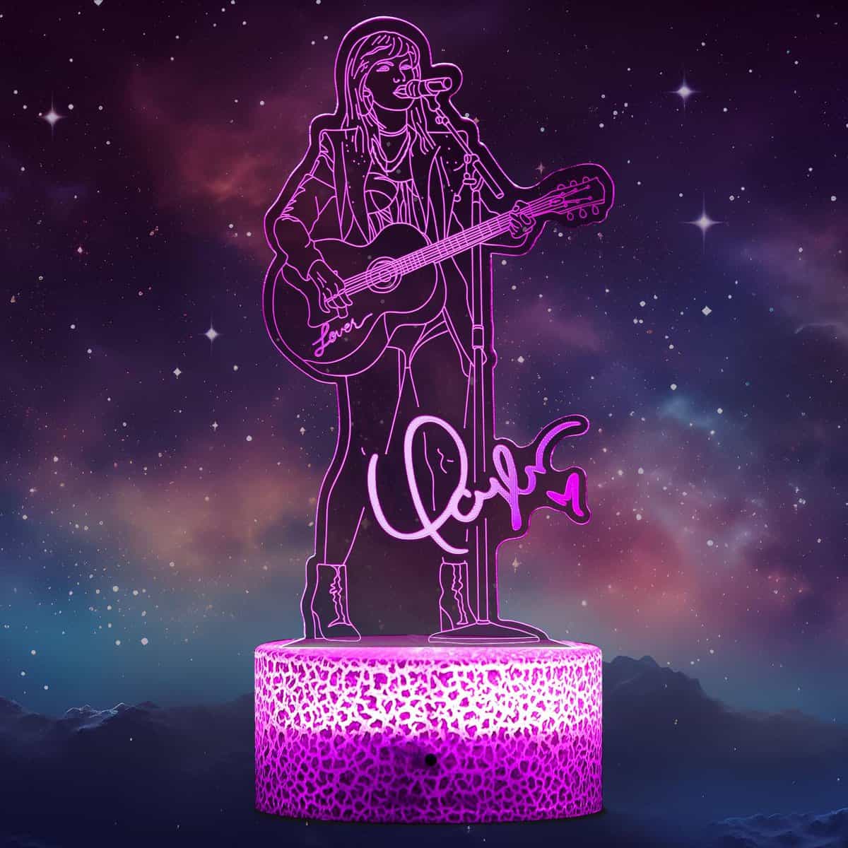 QQAAMZ Taile Swei Fute Luz De Noche,Taile Swei Lampada 16 Colores Control Remoto Touch 3d Led Lampara Decorativa Para Habitación De Niños Anime Gadget Lampada De Regalo De Cumpleaños