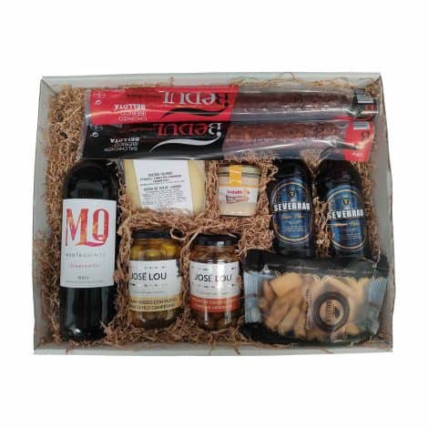 Caja de Degustación Deliex de Extremadura con Montequinto Vino, Cervezas Sevebrau, Embutidos y más.