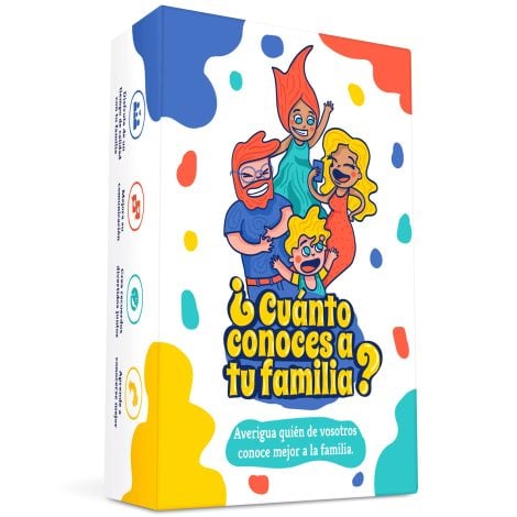 ¿Cuánto sabes de tu familia? Un juego de cartas familiar con pruebas y desafíos para conocerse mejor. Apto para todas las edades.