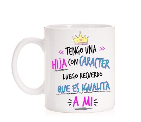 Taza Soy una Madre Fuerte, Recuerdo que mi hija también, Regalo para el Día de la Madre