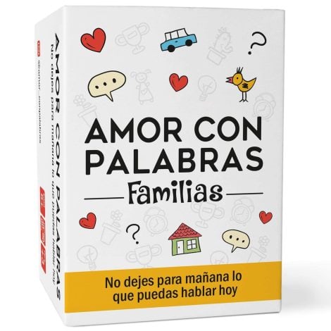 Juego de mesa Amor con Palabras para fortalecer los lazos familiares con conversaciones de calidad. 2 jugadores.