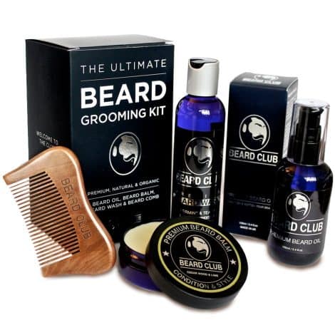 Kit Completo para el Cuidado de la Barba – Regalo con Aceite, Bálsamo, Champú y Peine – Ideal para Hombres Cuidadosos con su Barba