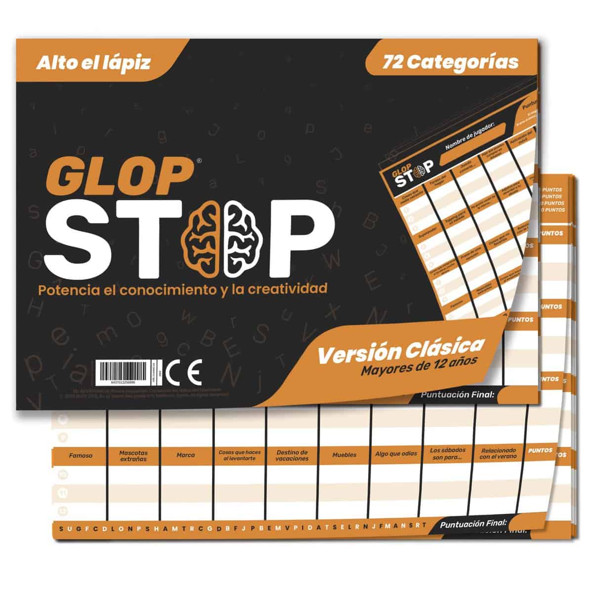 Glop Stop - Juegos de Mesa Adulto, Familias y Niños + 12 años - Juego de Habilidad - Fomenta la Creatividad y el Conocimiento - Juegos Adultos Divertidos - Juego de Mesa en Familia - Regalo Original