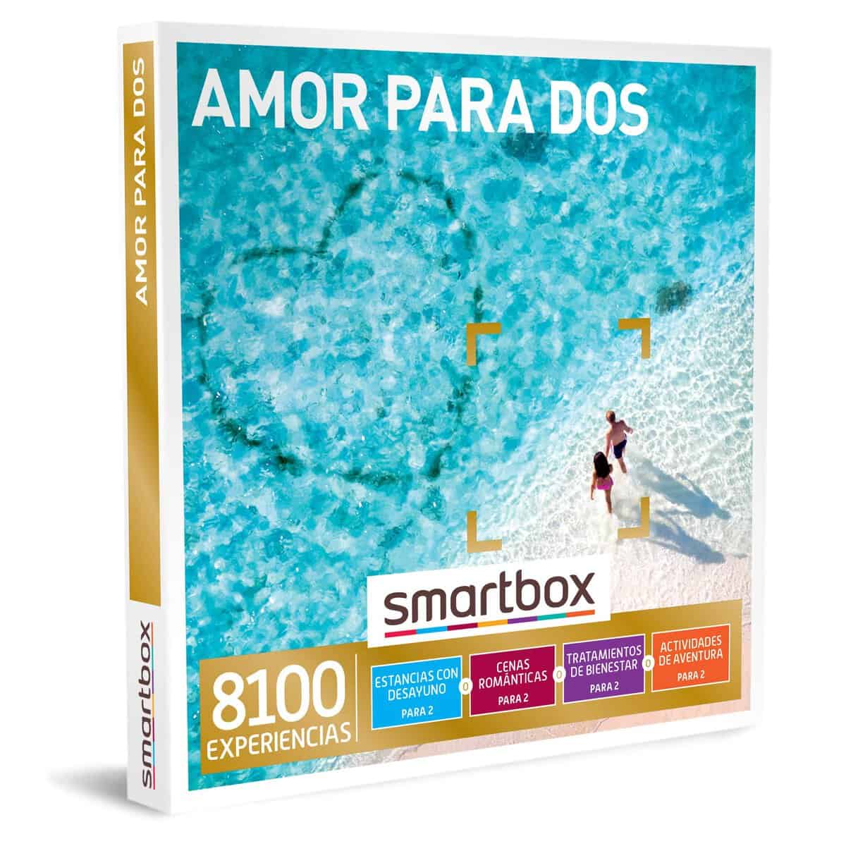 Smartbox Caja Regalo Amor para Dos - Idea de Regalo Boda - 1 Experiencia de Estancia, Bienestar, gastronomía o Aventura para 2